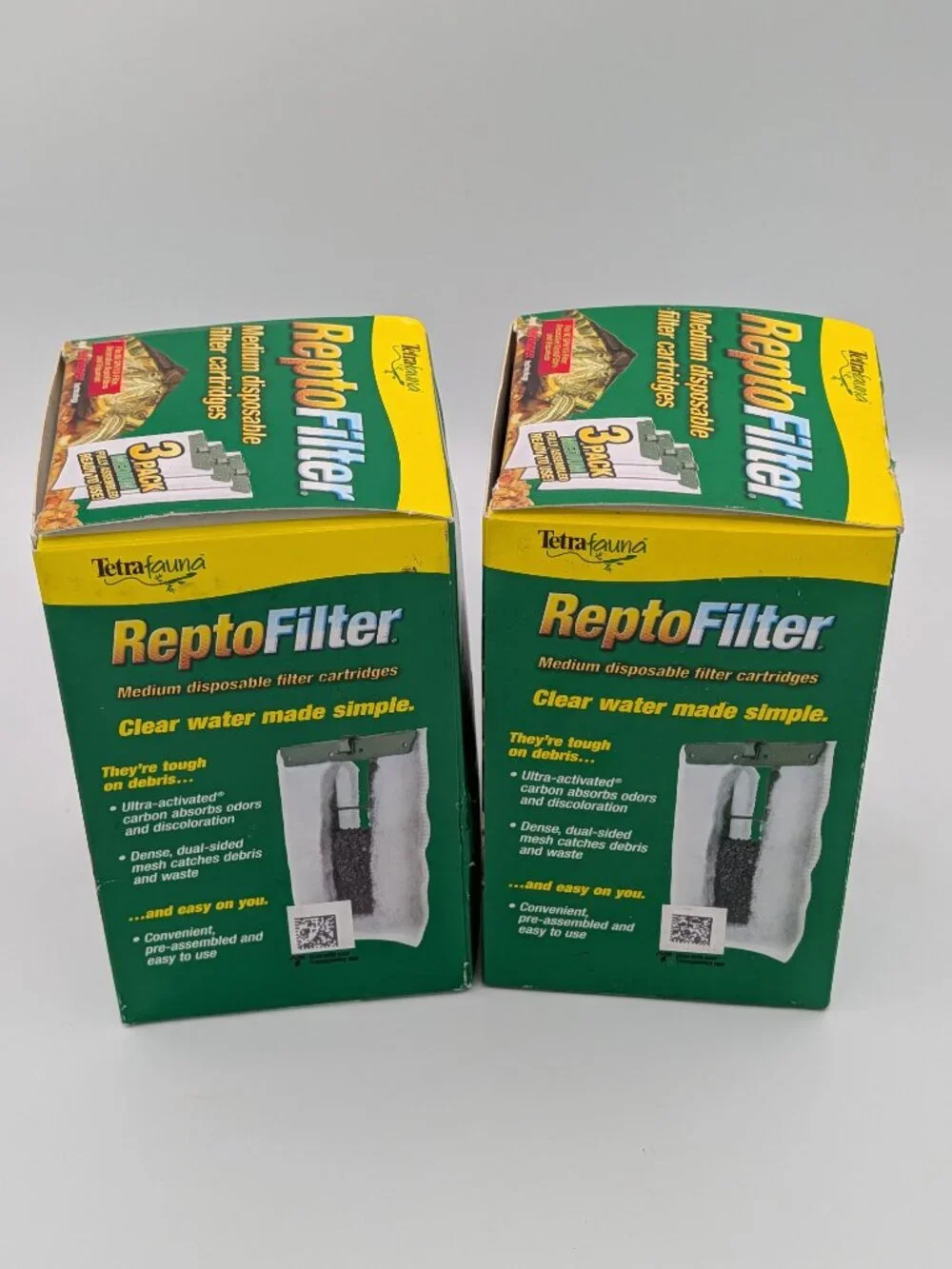 Reptile Water Filter Cartridges Medium Tetrafauna ReptoFilter 5 Pack Open Box